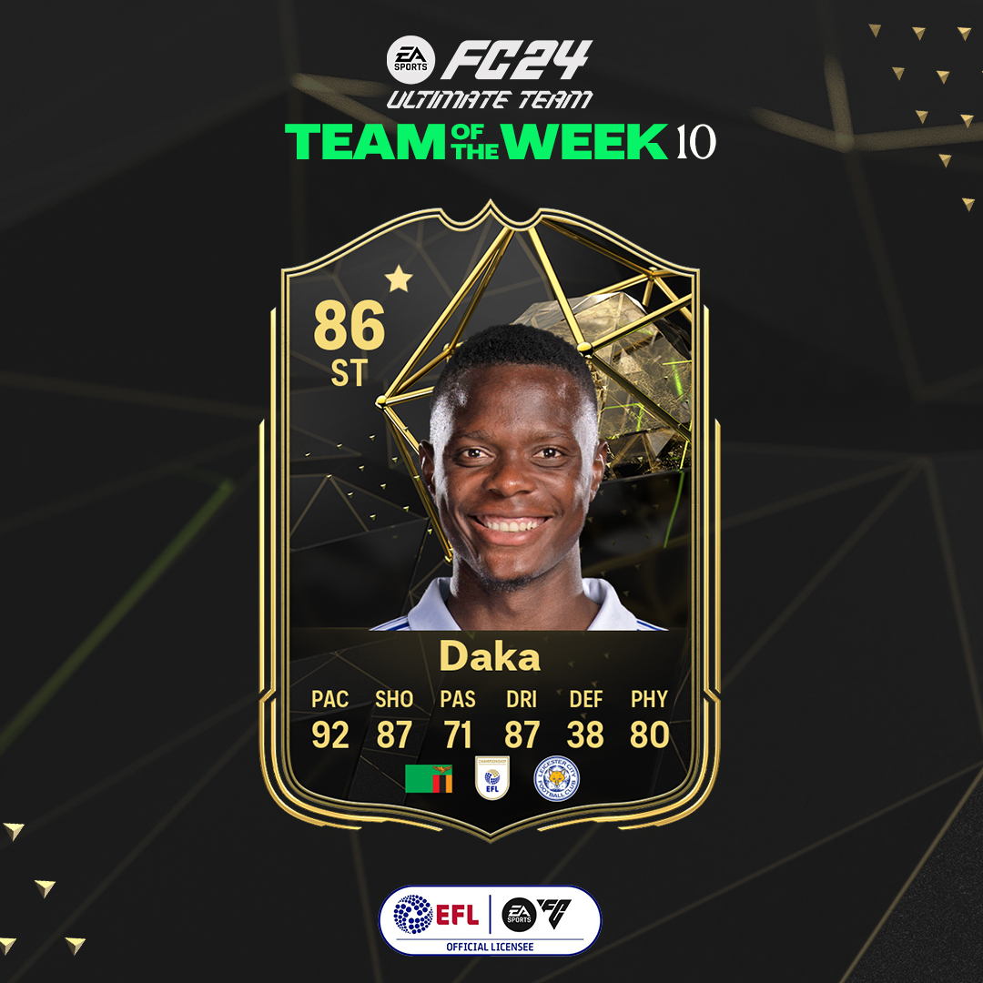 Patson gets a place in the @EASPORTSFC #TOTW, after scoring three goals for Zambia⚽ 🇿🇲