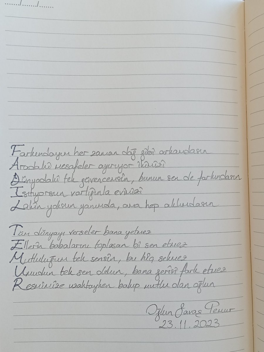 Babamla bizim akrostişler şaka mı