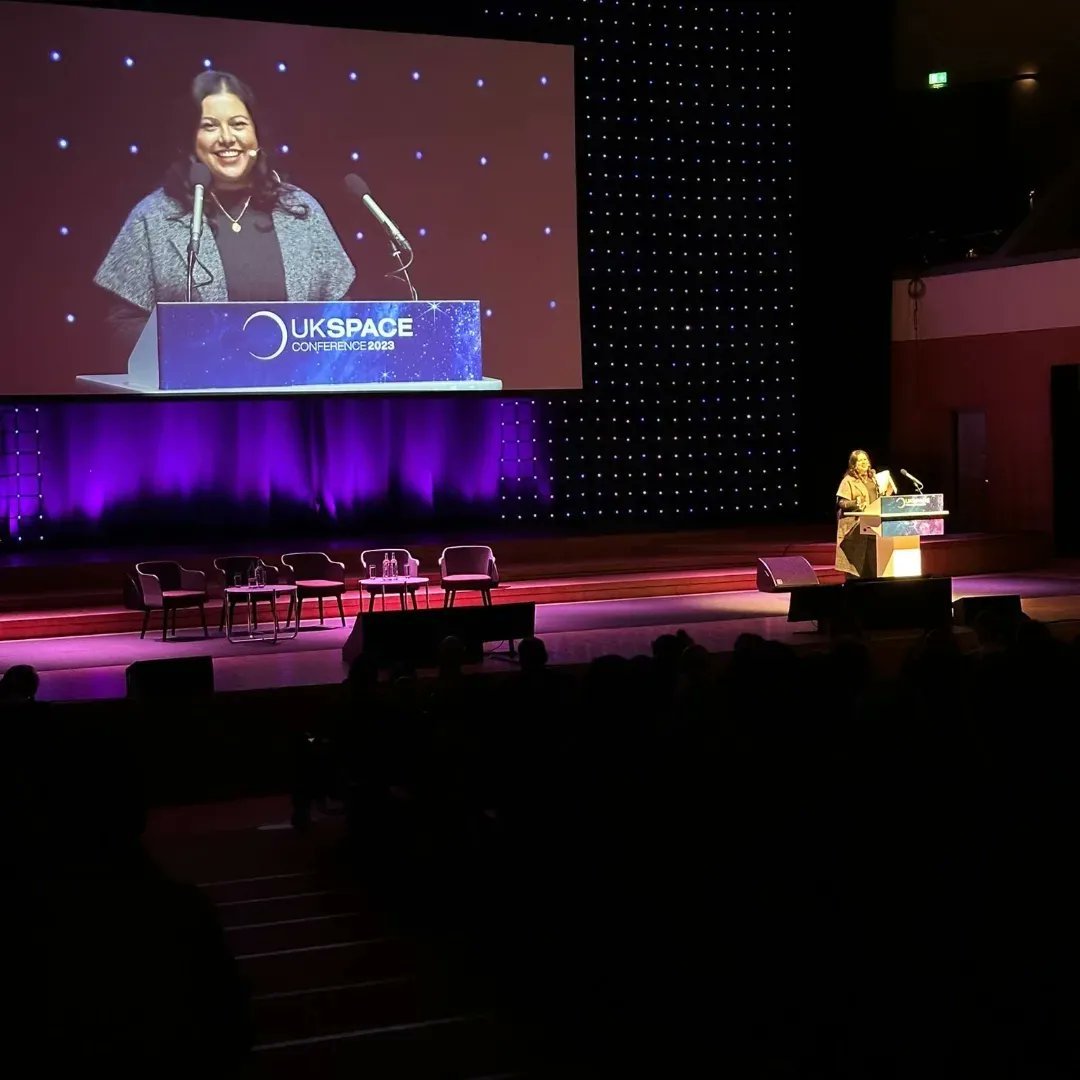 nushkino's tweet image. It was an honour kick off Day 2 of @ukspaceconf Belfast w plenary: How do we build &quot;one of the most innovative and attractive space economies in the world&quot;?  With Alice Bunn, Mark Sims @SPace_A_Network, Massimo  Comparini @Thales_Alenia_S, Tony Holt @Heads_InSpace

#UKSC2023