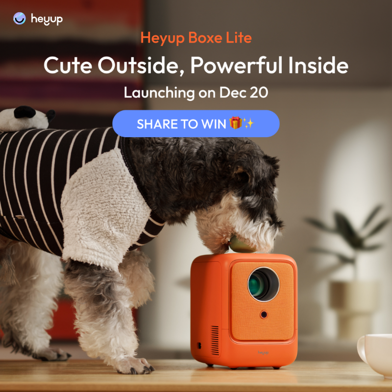 heyup_now's tweet photo. 🌟 Heyup Boxe Lite - the fusion of cuteness and power is here! 🚀 Join the grand reveal on 12.20.2023 at 8 AM (EDT) 🎉✨ https://t.co/2UW36MjZvG

SHARE this post and the link on your feed for a chance to WIN one! 🌈🎁 

#Heyup #BoxeLite #miniprojector