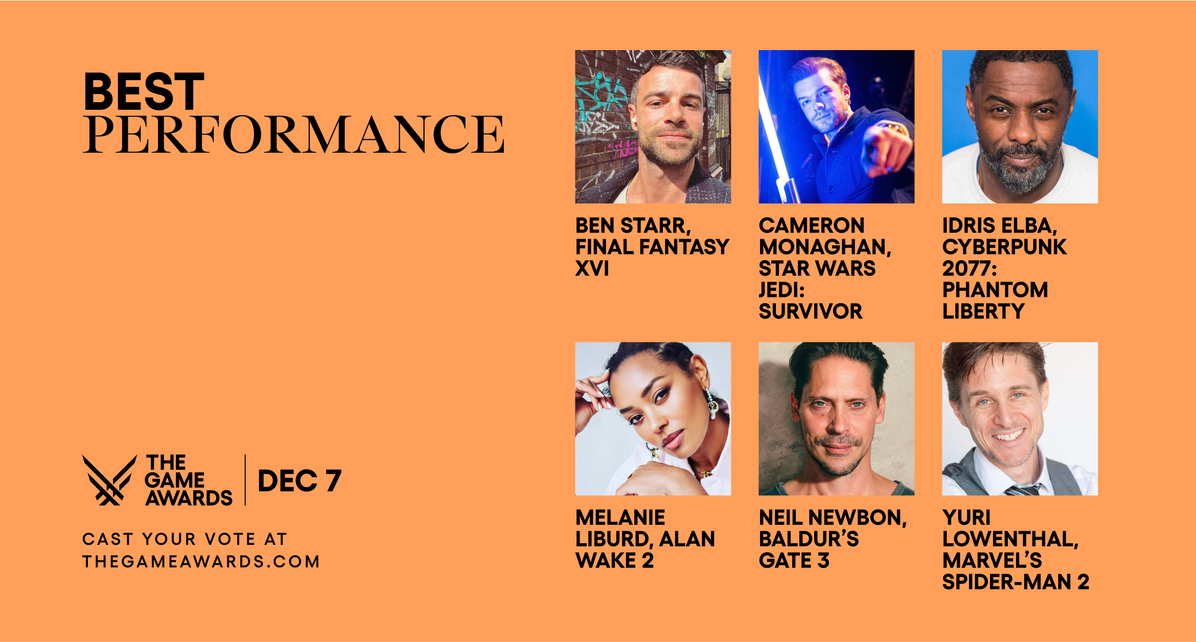 The Game Awards on X: There were so many fantastic performances this year,  here are your nominees for Best Performance! Who's your pick? Vote now at   #TheGameAwards  / X