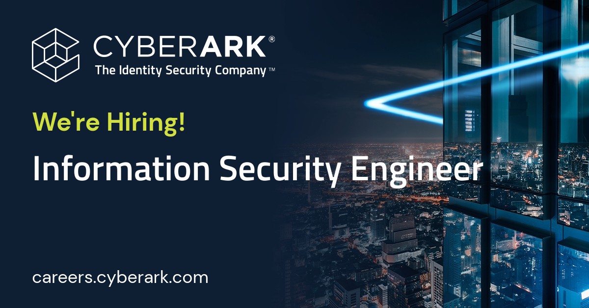 esmope's tweet photo. @CyberArk is looking to add an Information Security Engineer to our global security operations team! https://t.co/UET7xXm74l https://t.co/fsMX6eWv8Y