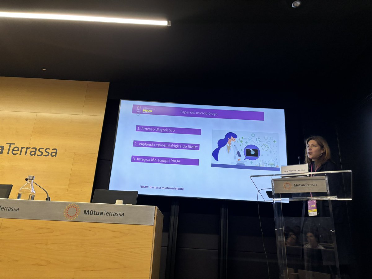 bdietl's tweet image. Nieves Larrosa, “Herramientas PROA para el microbiólogo”: “El papel del microbiólogo en el equipo PROA va mucho más allá de realizar antibiogramas. Las nuevas herramientas diagnósticas disponibles son esenciales para optimizar la prescripción” 
#PROAMT #UsoAntibióticos