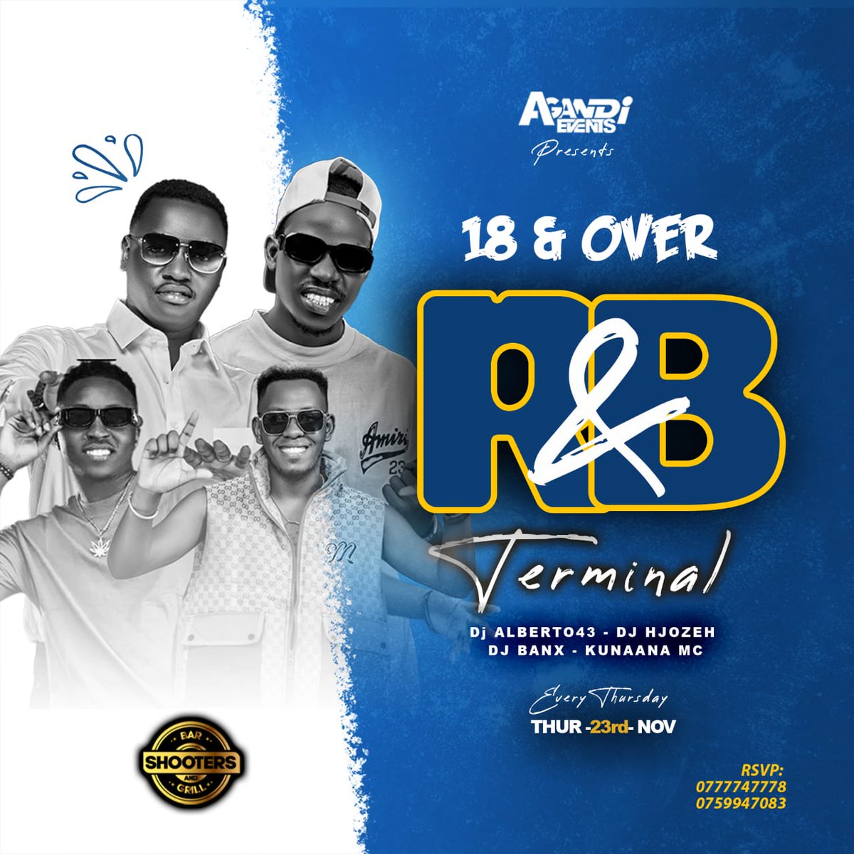DjHjozeh's tweet photo. Ladies and gentlemen 
Lovers of R&amp;B 
People who have a good taste of music, tonight is the best moment to witness greatness. 

I, myself #MrCoolStuff will be serving you the best jams. 

@djalberto43, @deejayBanxx and @EmceeKunaana will be performing as well. https://t.co/8FwPexTMRx