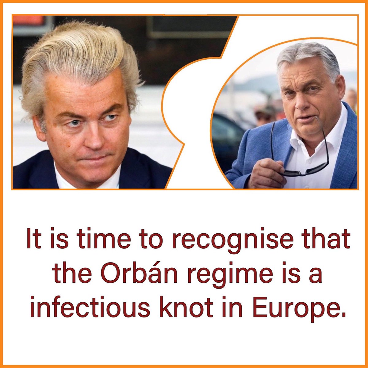 It is time to recognise that the #Orban regime is a infectious knot in #Europe! @geertwilderspvv @PM_ViktorOrban #Hungary #Holland #Populism