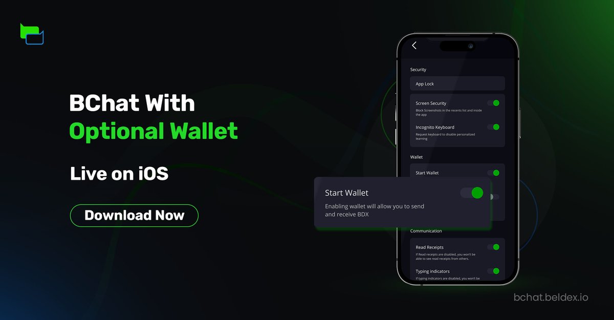 Wallet feature is live on Bchat with Optional Wallet option for IOS Download Now: apps.apple.com/in/app/bchat-m…