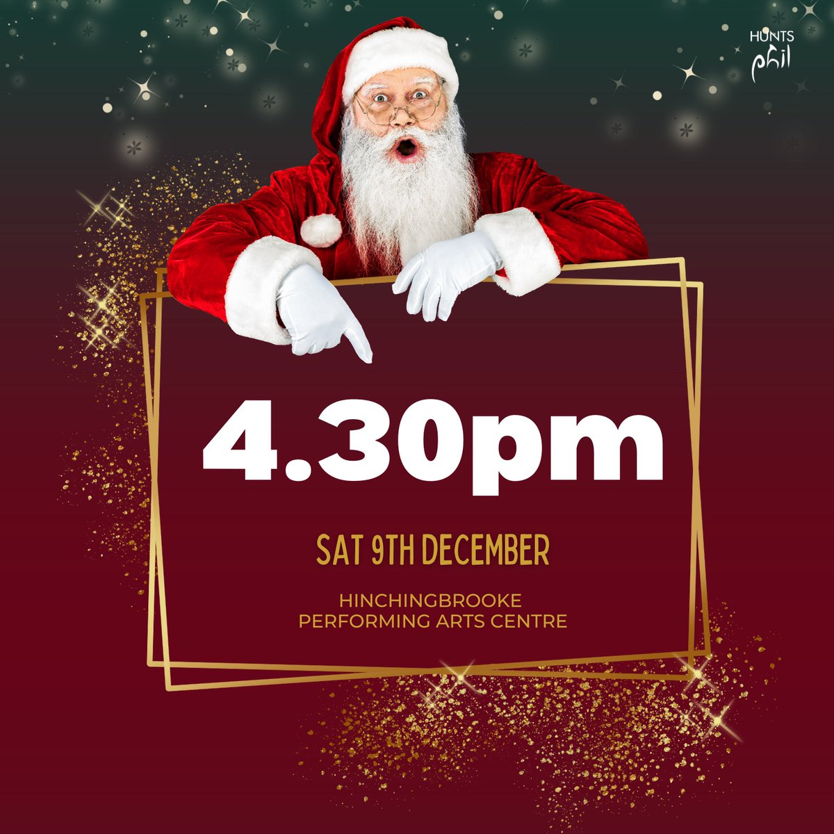 You'll be back in time for hot chocolate and mince pies! Early bird ticket offer is available until midnight tomorrow with children's' tickets just £2 
huntsphil.org.uk/season-2023-20…