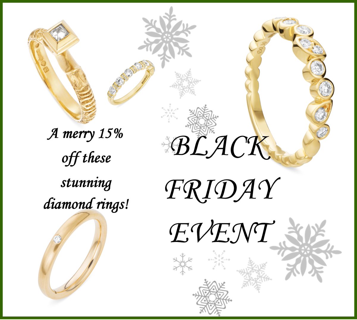*BLACK FRIDAY EVENT - ENJOY AN AMAZING 15% DISCOUNT OFF OUR READY-TO-WEAR JEWELLERY THIS WEEK UNTIL SATURDAY 25TH NOVEMBER*
#andrerose #ortwinthyssen #independentbusiness #supportlocal #forgedincreativity #makeyourchristmas