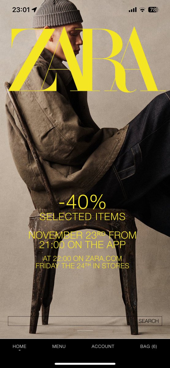 Krisso_Madrid's tweet photo. Servicio social: a partir de las 9 pm de jueves habrá descuentos comprando desde la app de Zara 🫶🏼. Súper recomendado. https://t.co/w5M8B5a9NY