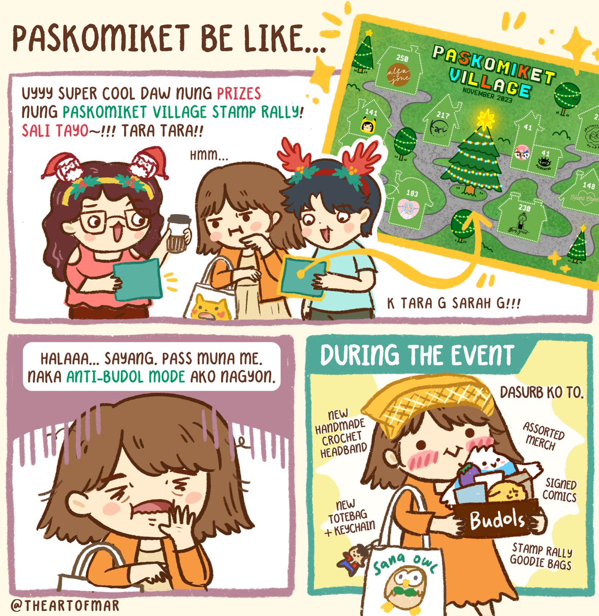 theartofmar's tweet photo. 🎄Di na raw magpapabudol this coming #PasKomiket?🤭🫣 lol @KomiketPH

Balita ko super cool daw ng PRIZES ng goodie bags nung PasKomiket Village 👀🎉 Halaaa!!! Tara G!!

See you sa Art of Mar x @afterthursdays Booth # 141

PASKOMIKET NOV 25-26
📍SM MEGA Megatrade Hall B

⬇️thread https://t.co/7aNzxEe2Pb