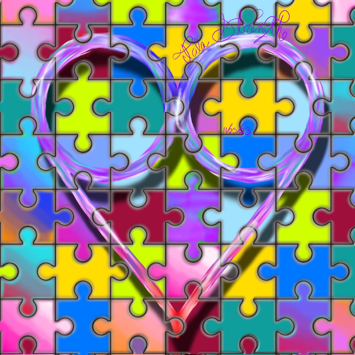 StrengthNoLine's tweet image. Been busy with work due to the upcoming holidays, got some much needed art therapy 😌