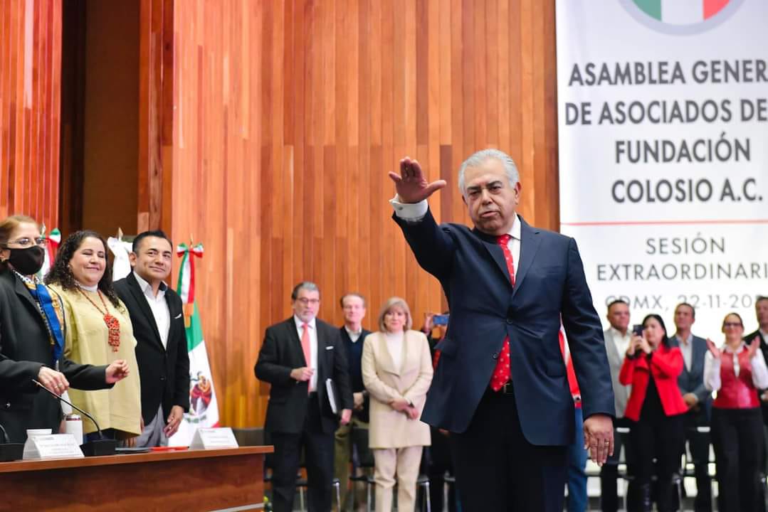 Nuestra dirigente nacional <a href="/LetyBarreraM/">Leticia Barrera</a> asistió a la sesión Extraordinaria de la Asamblea General de Asociados de la Fundación Colosio, donde el presidente <a href="/alitomorenoc/">Alejandro Moreno</a> tomó protesta a Samuel Palma como titular del organismo para el periodo 2023-2027.