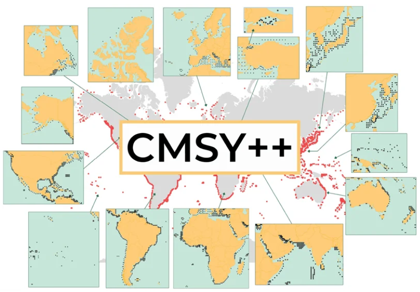 FishBaseProject's tweet photo. Latest in #fisheriesmanagement 🚢‼️
Introducing the AI-powered #CMSY++ #stockassessment method, enabling managers and scientists to estimate remaining #fishpopulation & determine level of sustainable #fishing pressure using just #catchdata. Explore: https://t.co/3XPFqNeZzO. #AI https://t.co/Pot0R44wJI