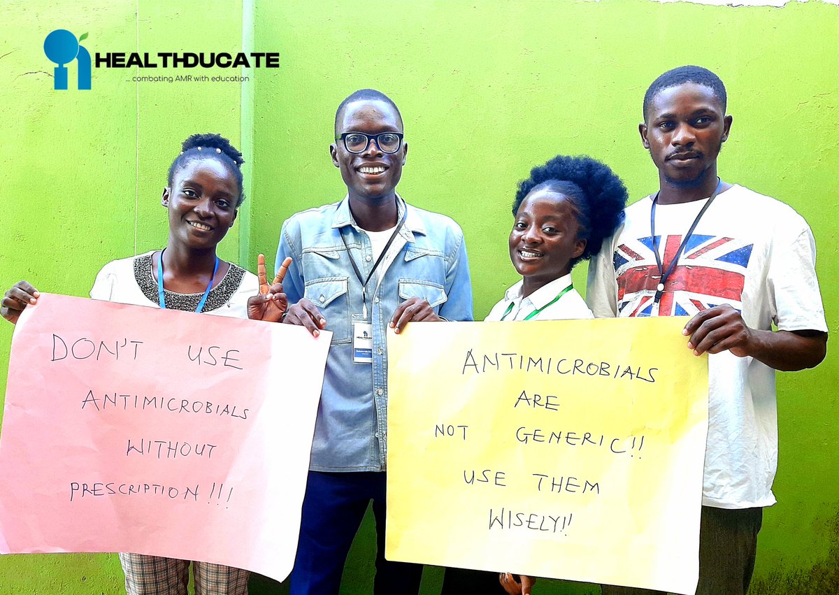 HealthDucateAMR's tweet photo. As part of our commitment to tackling #AMR through education and advocacy for policy that  ensures safe antimicrobials use, we were at De-Graceland Prime College, Ibadan, Nigeria for #WAAW2023 to educate the students about #AntimicrobialResistance and their roles in...
1/2 https://t.co/XrP9d0HiDl