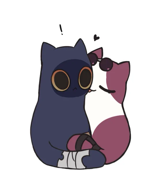 the stray and the show cat he hunts small animals for#kafblade #kafka #blade 