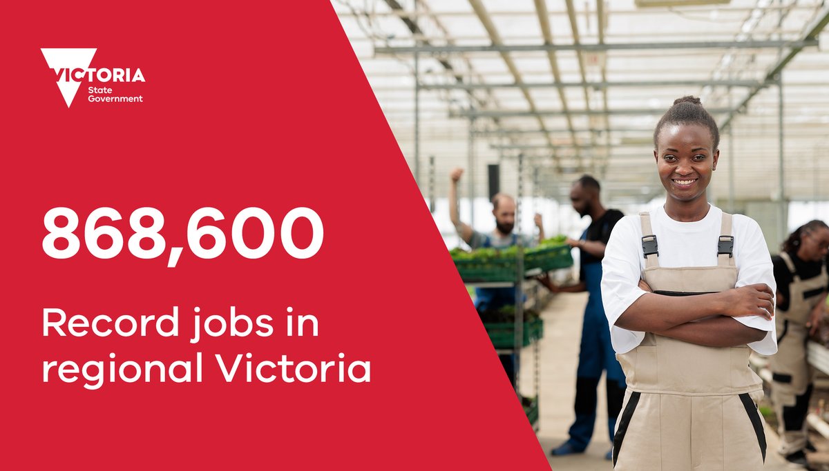 From farms large and small to thriving towns and bustling cities, regional Victoria is a powerhouse of jobs and economic activity. ABS figures out today show the level of regional employment has reached a new high. That’s great work by everyone involved. tinyurl.com/3rn3exmm