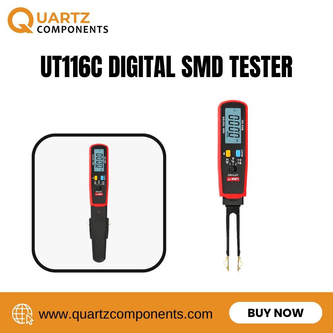 quartzcomponent's tweet image. Explore the UNI-T Digital SMD Tester at unbeatable prices on Quartz Components! 🛒 This high-quality tester ensures precision and efficiency in Surface Mount Device (SMD) testing. 
.
Product Link - quartzcomponents.com/collections/po…

#quartzcomponents #newproduct #newarrivals #components