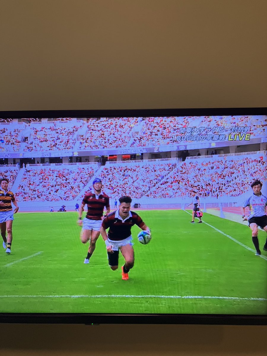e_golf_shingu's tweet photo. 早稲田、3連続トライ‼️‼️
いいぞー👍🏉

#早慶戦 
#ラグビー
#ラグビー好きと繋がりたい https://t.co/pffr4bVfND