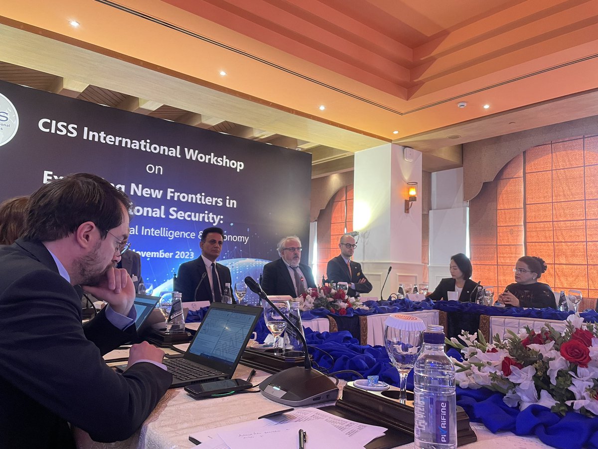 Day 2 of CISS International Workshop on “Exploring New Frontiers in International Security: Cyberspace, Artificial Intelligence & Autonomy” has started.

#CyberSecurity
#ArtificialIntelligence 
#Autonomy
#CISSUNIDIR2023 
#CISS2023