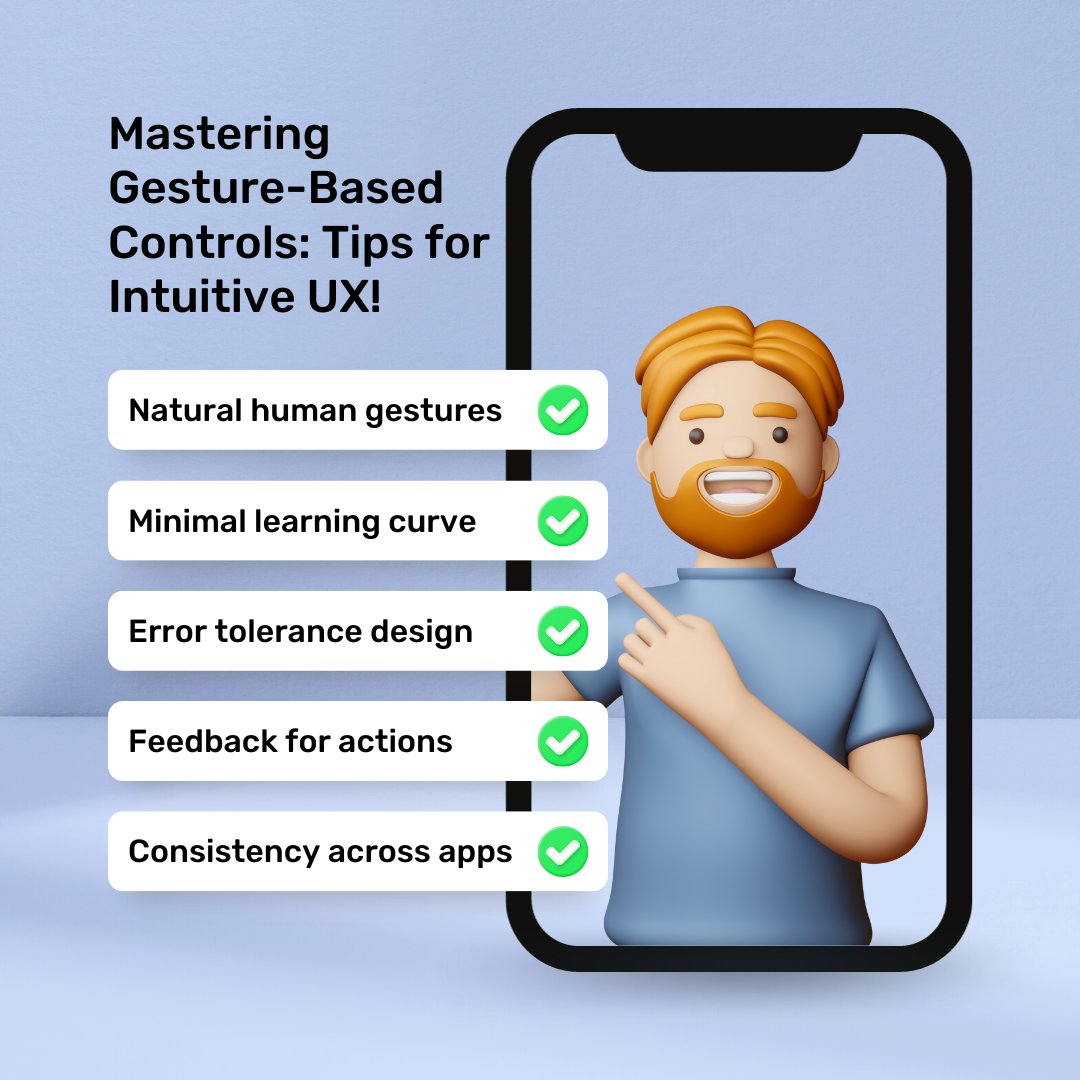 DaniqueVyent's tweet image. 👆 Make every swipe count! Get tips on creating intuitive gesture-based controls that users will love. It&apos;s all in the touch! 🤲

#GestureControls #IntuitiveUX #UserExperience #MobileUI #UXDesignTips #UserInterface