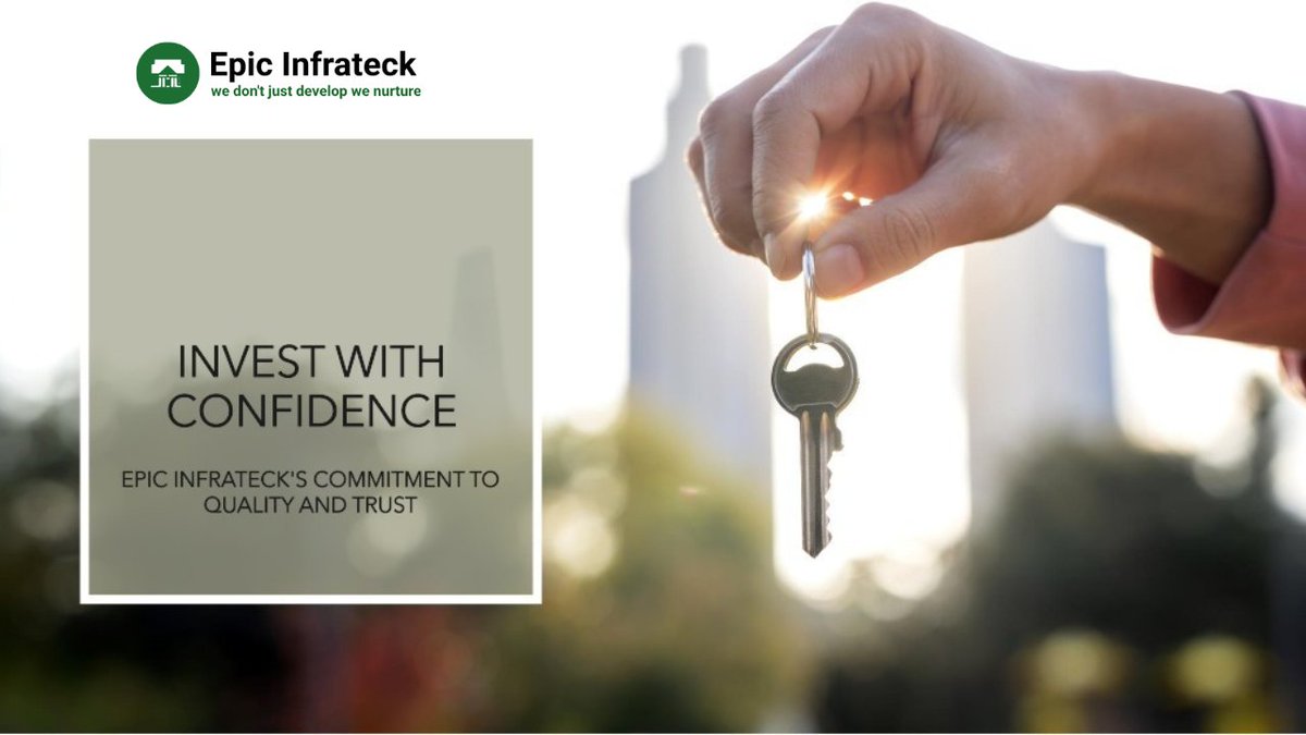 Epic Infrateck's commitment to quality ensures your investment is built on a strong foundation. 🏗️🏡 

#EpicInfrateck #QualityInvestment #StrongFoundation #RealEstateCommitment #InvestWithConfidence