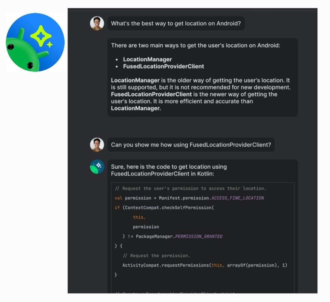 Tech4Bliss's tweet image. To the #Android app #developers :
Use #StudioBot for app development. 
Studio Bot can help Android developers generate codes, find relevant resources, learn best practices, and save time. 
But currently, Studio Bot is experimental.
#AndroidDev #appdevelopment #Tech4bliss