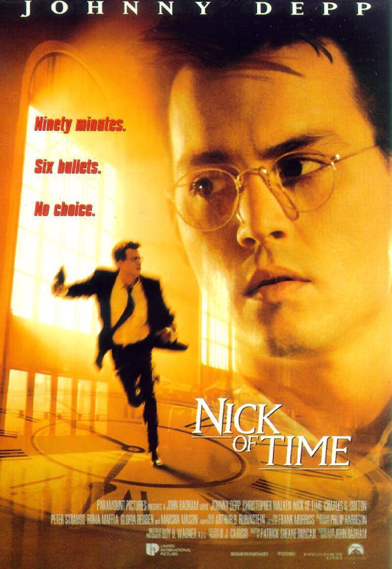 🎬MOVIE HISTORY: 28 years ago today, November 22, 1995, the movie ‘Nick of Time’ opened in theaters!

#JohnnyDepp #ChristopherWalken #CharlesSDutton #RomaMaffia #MarshaMason #PeterStrauss #GloriaReuben #GDSpradlin #YulVazquez #JohnBadham