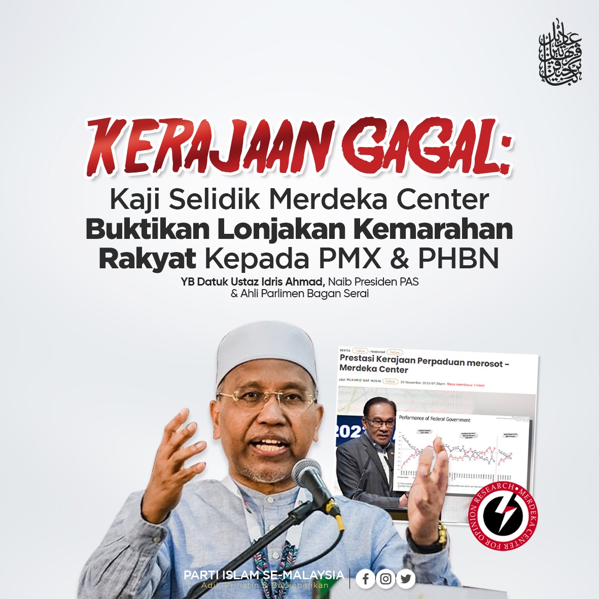 PASPusat's tweet photo. KERAJAAN GAGAL: KAJI SELIDIK MERDEKA CENTER BUKTIKAN LONJAKAN KEMARAHAN RAKYAT KEPADA PMX DAN PH-BN

Baca lanjut di :
https://t.co/GP165Qfwsi https://t.co/8nk7YxjjaQ