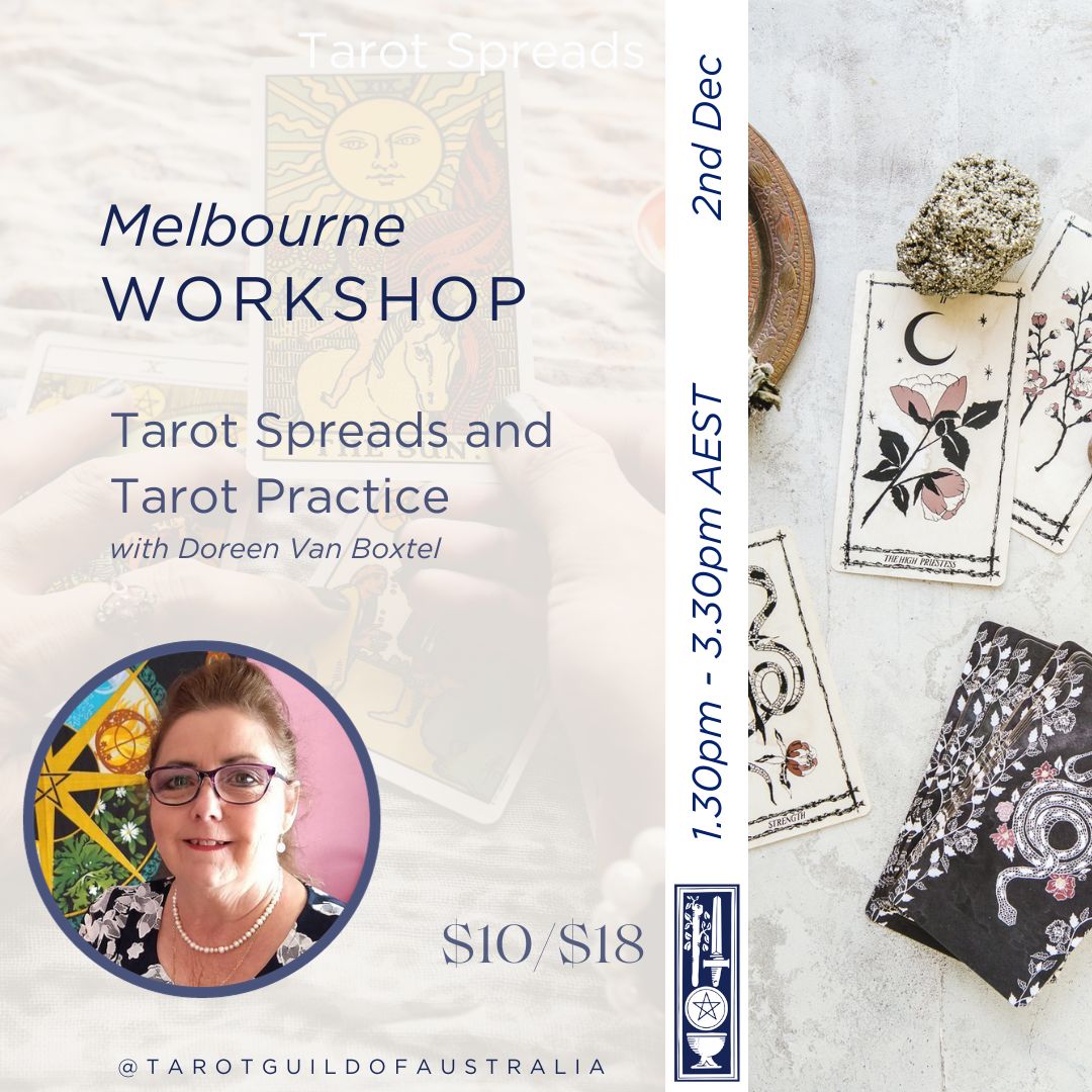 TarotGuildAus's tweet photo. Melbourne December Event
Saturday, 2 December 2023
1:30 pm - 3:30 pm 
South Melbourne Community Centre
https://t.co/Or7UltRP9J

#tarotguild #tarotguildaustralia #tarotreadersofaustralia #tarotworkshop #tarotcommunity #tarotspreads https://t.co/00Ae7mZ31G