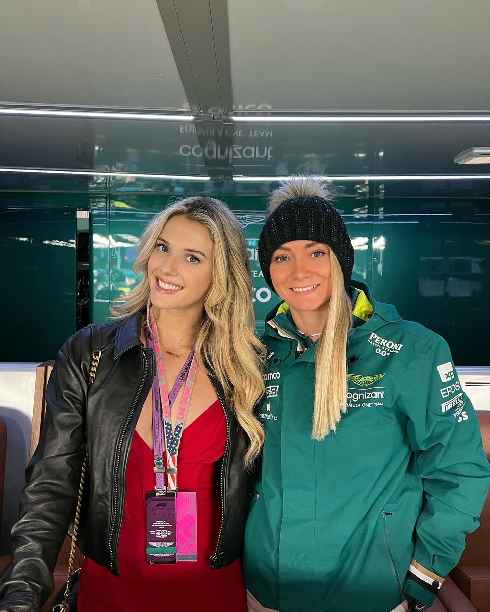 LindsayMBrewer's tweet photo. Getting to drive the @F1LasVegas track in the @astonmartin DBX707 with @1JessicaHawkins in the right seat was such a dream! I’m still smiling���️ thank you @AstonMartinF1 for the experience🏁 https://t.co/8ymHYAoLOq