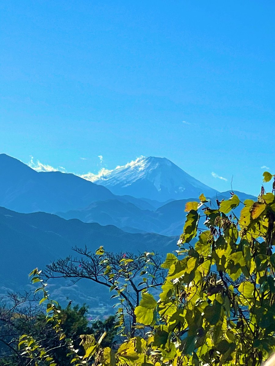 hidejimaku's tweet photo. 高尾山に行ってきました⛰️ 細田守の描くような真っ青な空のカンバスに、もみじが彩りを添えていました🍂 富士山もくっきり見えて、すっかり心の洗濯ができました✨ https://t.co/AlKdMRtLLo