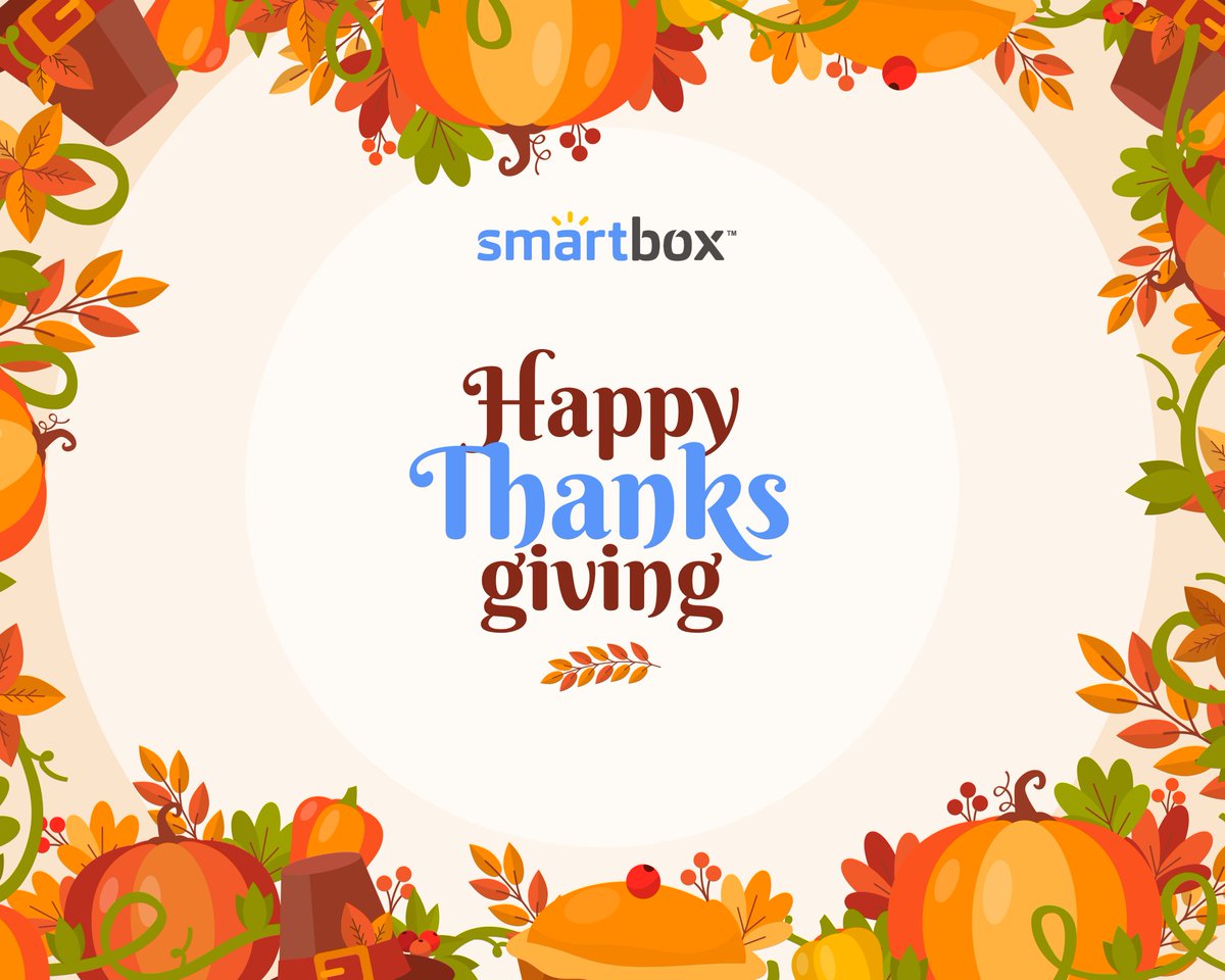 We wish you all a harvest of gratitude and joy this Thanksgiving! 🍂 We're is thankful for your support. Wishing everyone a day filled with warmth, laughter, and delicious moments. Happy Thanksgiving! #Thanksgiving #thanksgiving2023 #JOY #laughter #Cheers #smartbox