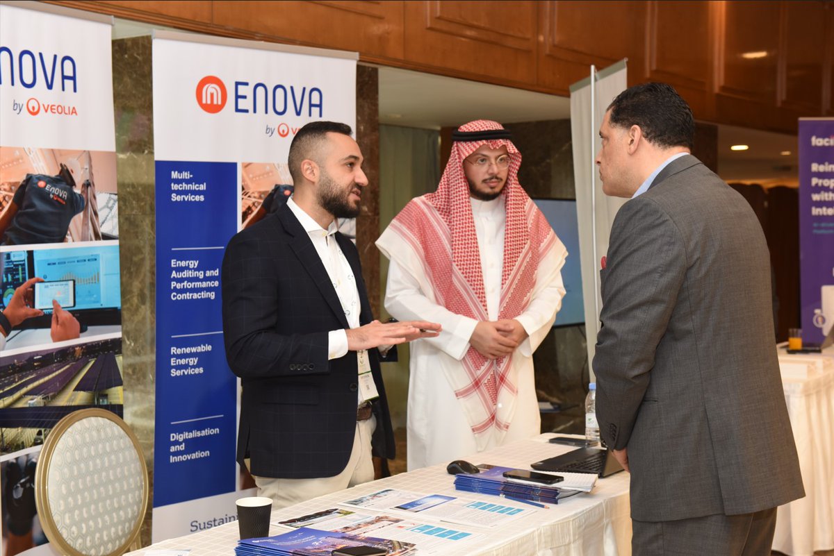 Enovame's tweet image. Snippets from our participation at the 7th #RetrofitTechSaudi Summit as a Silver Sponsor, where our Country Director in KSA, Amani Al Moajil, discussed &apos;Pioneering the Future of #Sustainability in #KSA&apos; #Retrofitting #ESCO #EnergyPerformance #RenewableEnergy #CoolingServices