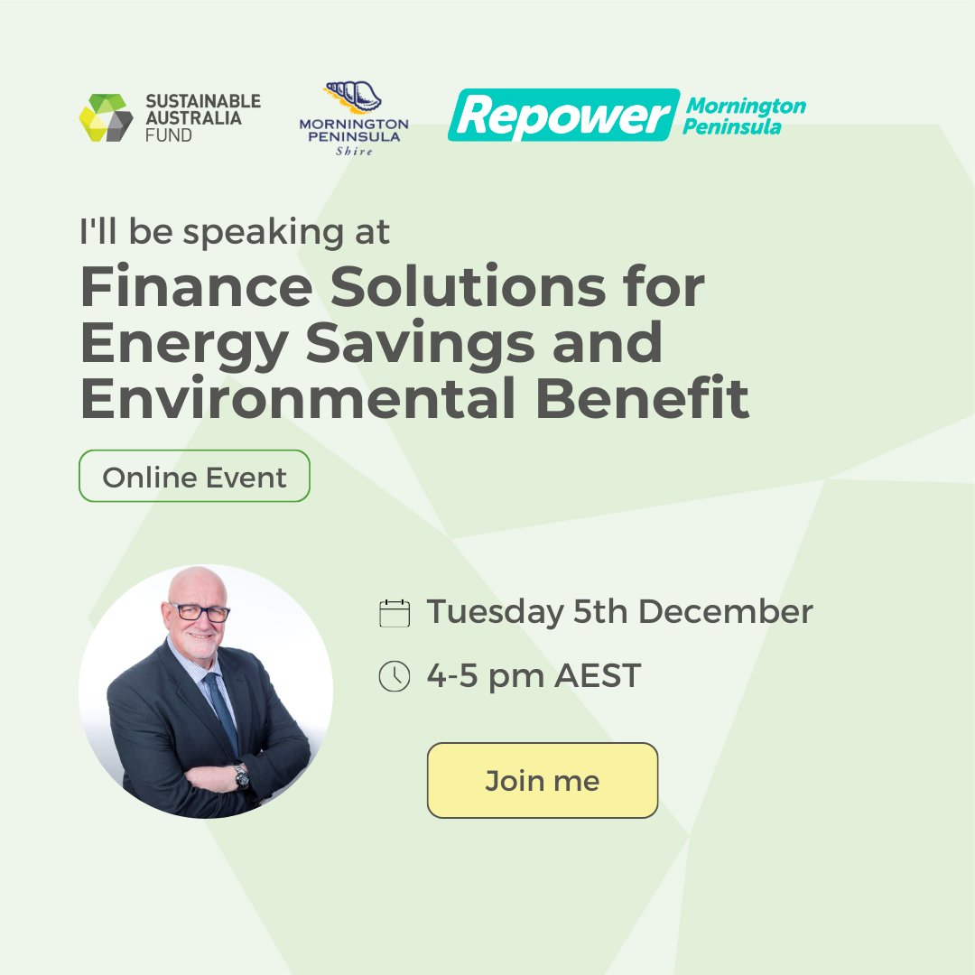 SustAusFund's tweet photo. 📣 Mornington Peninsula businesses 📣

Join our Senior Business Development Manager, Allan Young for a free online event by @MornPenShire https://t.co/Jw37gdV93m