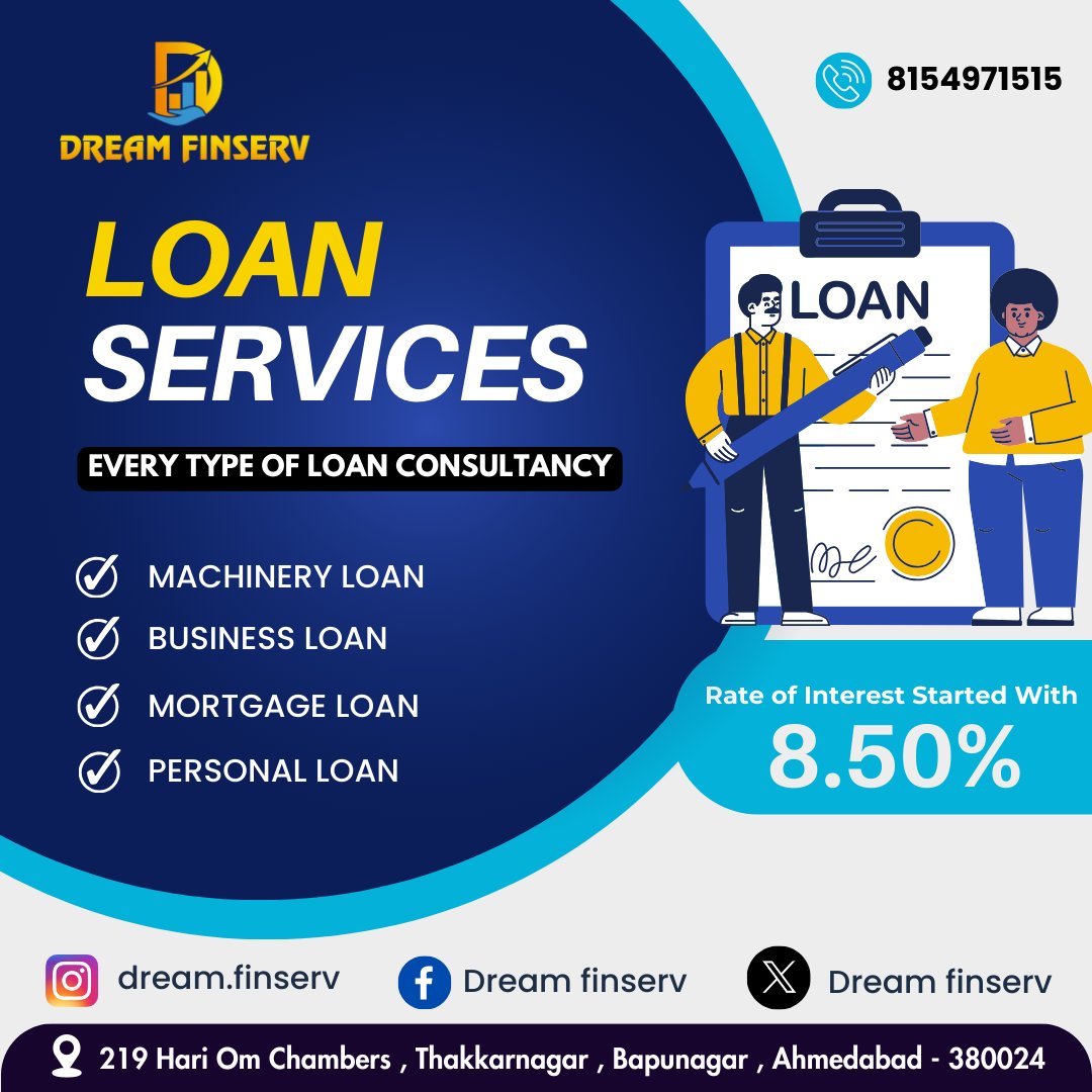 Unlock your financial potential with Dream Finserv's tailored loan solutions. Achieve your dreams and aspirations without any worries. Contact us today to know more!

#DreamFinserv #LoanSolutions #FinancialPartners #DreamsComeTrue