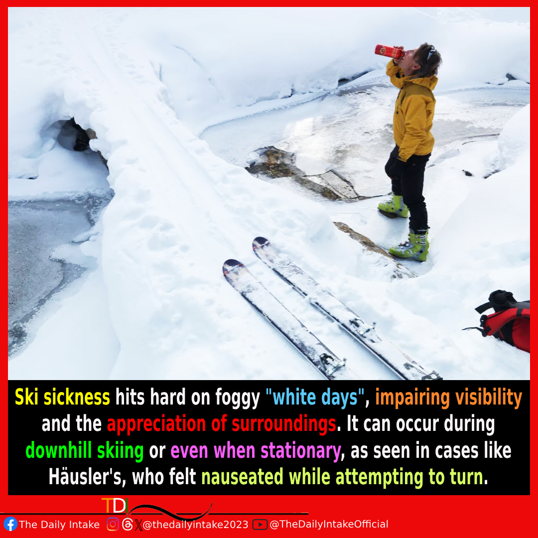 Dizzy slopes and misty woes! Ski sickness strikes on 'white days,' turning turns into tumbles. Häusler knows – even standing still can make you feel ill! 🏂🌨️ #SkiSickDays #WinterTwists #SlopesAndWoes #ChillThrills #SnowMotion #AlpineAdventures #TheDailyIntake