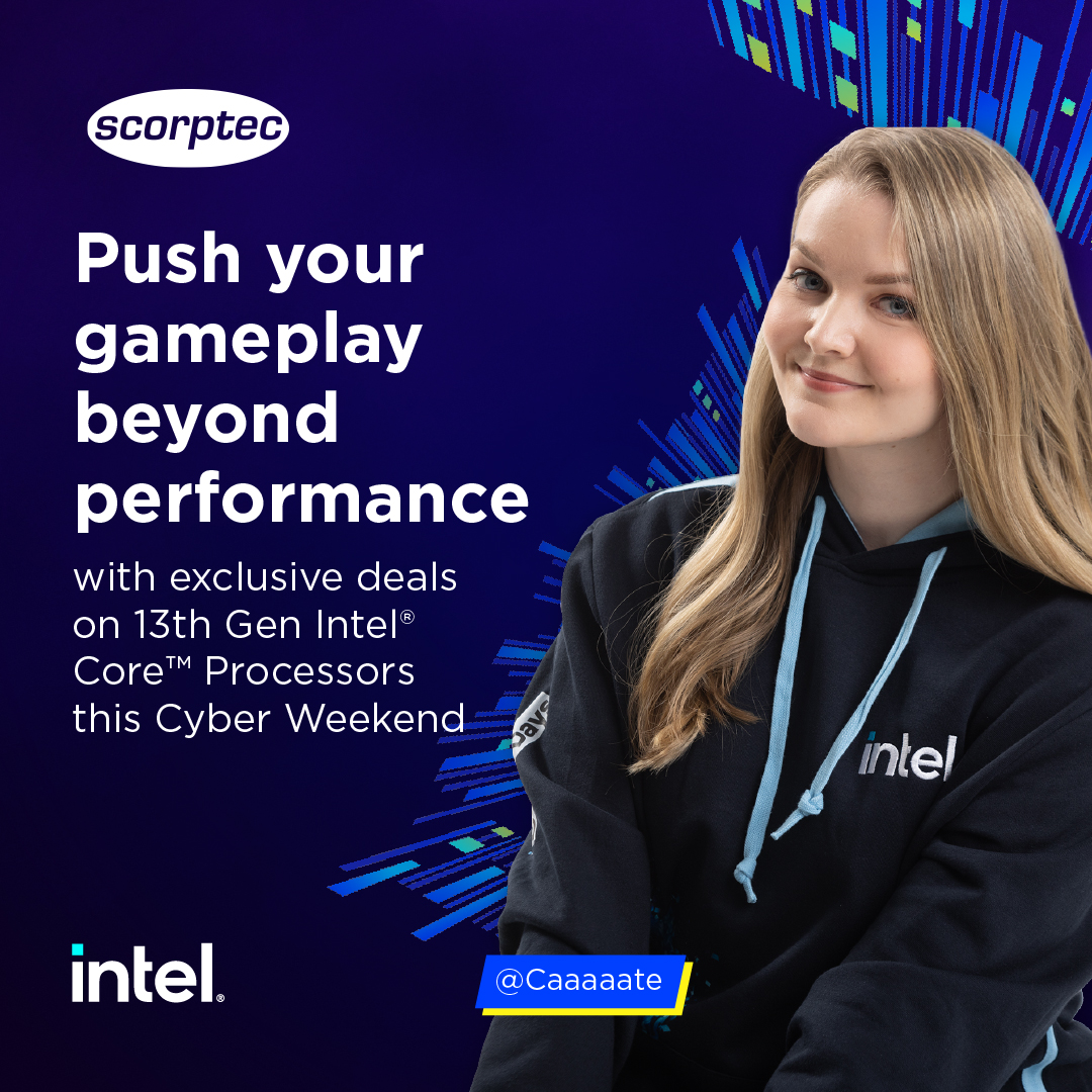twitchcaaaaate's tweet photo. 🩵Unleash the power of 13th Gen Intel Core™ Processors with exclusive Cyber Weekend deals from @Scorptec 🎮💻
Level up for less, shop now: https://t.co/ItaioYMedm
@IntelANZ #IntelGamingAgent 🕵️♀️ #ad https://t.co/0sZpAmesdh
