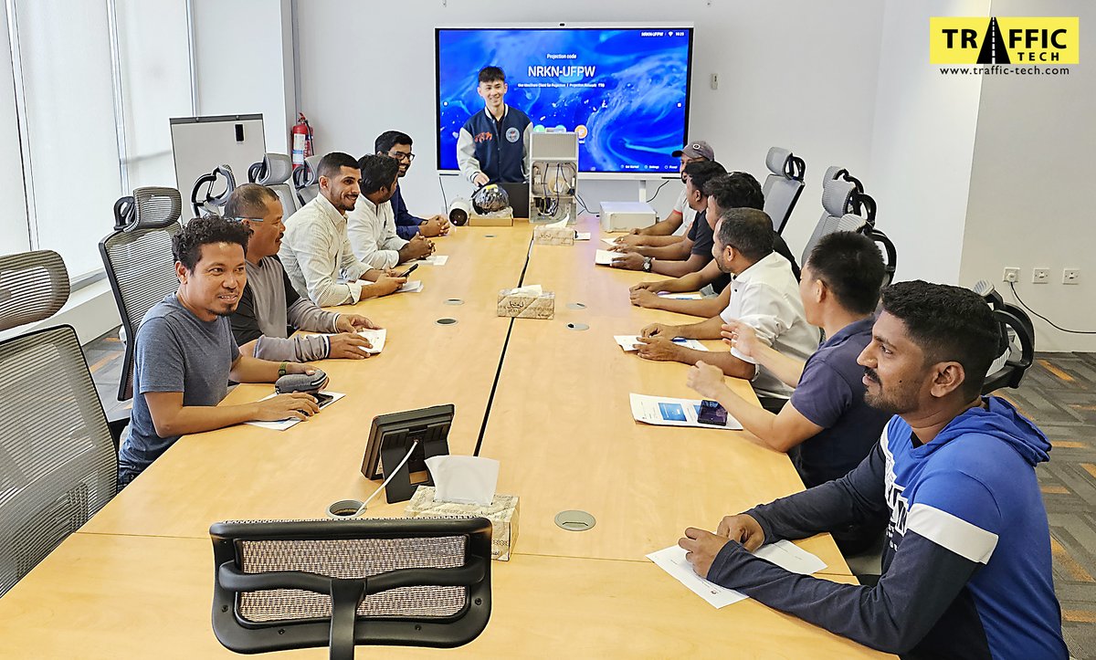 TrafficTechGulf's tweet photo. “We've successfully wrapped up a comprehensive training session.
At Traffic Tech, our commitment to continuous learning runs deep.
A heartfelt thank you to Engineer Tian Chen Sheng.
#TrainingCompletion #ContinuousLearning #TeamGrowth #TrafficTechGulf https://t.co/RCv4nfgopl
