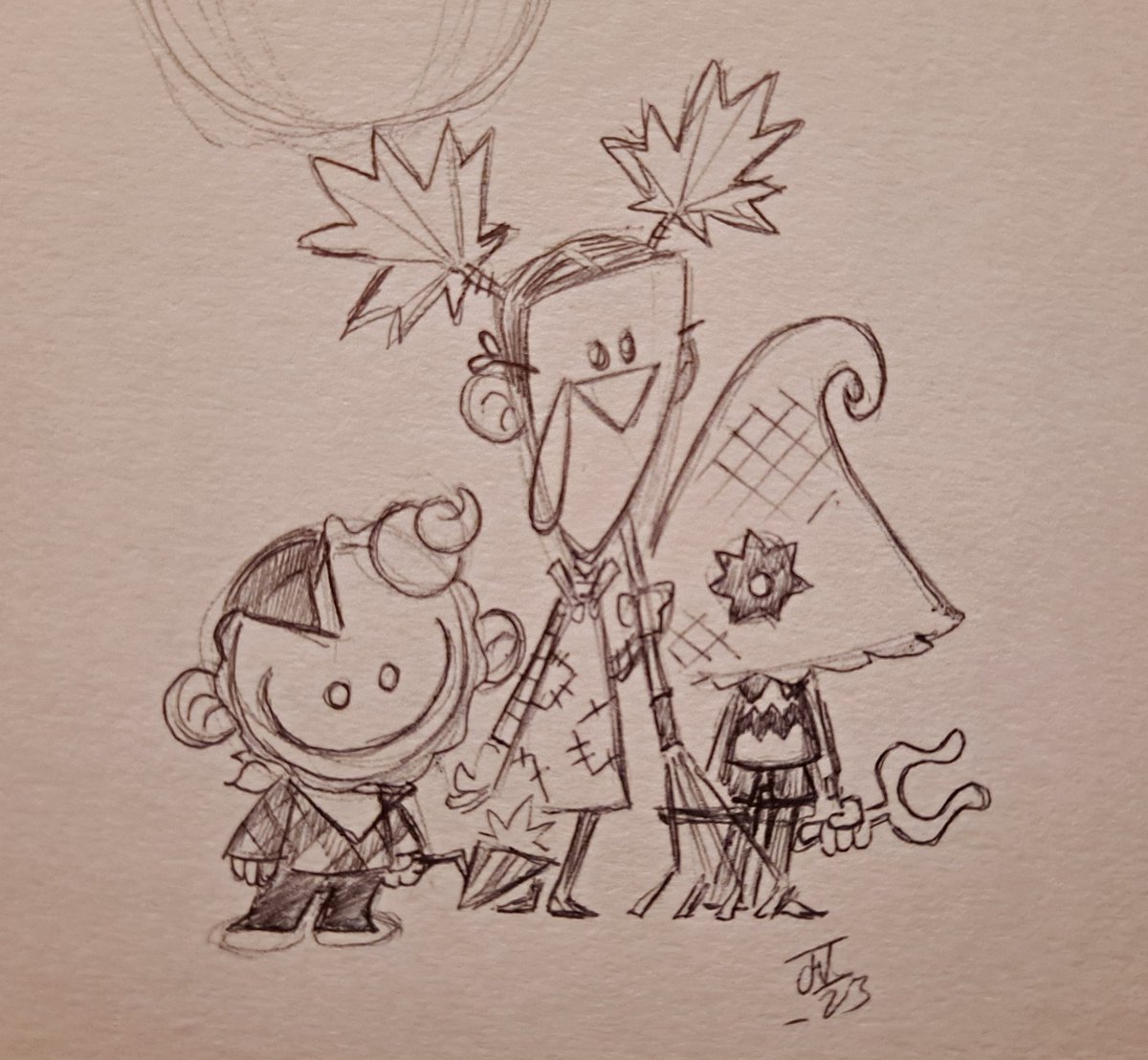 the_varvs's tweet photo. Bringin back these hooligans for the holiday(from right to left): Cornroy, Drumette and Whip!

#thanksgiving #hooligans #cornroy #drumette #whip #cornicopia #turkey #pumpkinpie #2023 #doodles #thevarvs #varvir #rivrav #ghosttoast https://t.co/ZhTew9wRvk