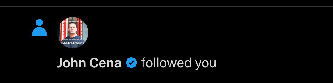 MillionairsPlan's tweet image. John Cena just followed me