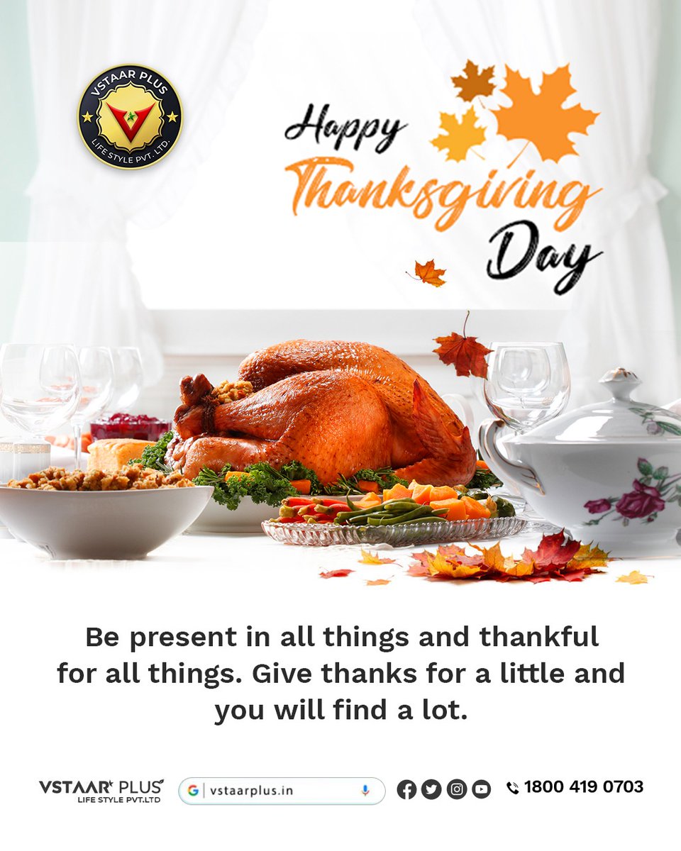 Vstaarplus_'s tweet photo. Happy Thanksgiving Day
Be present in all things and thankful for all things. Give thanks for a little and you will find a lot.
#thanksgiving #thankful #love #vstaarplus #ayurveda #wellness #ayurveddicsyrup #networkmarketing #mlm #directselling #networkmarketinginindia #success https://t.co/kpXjZsIf3O