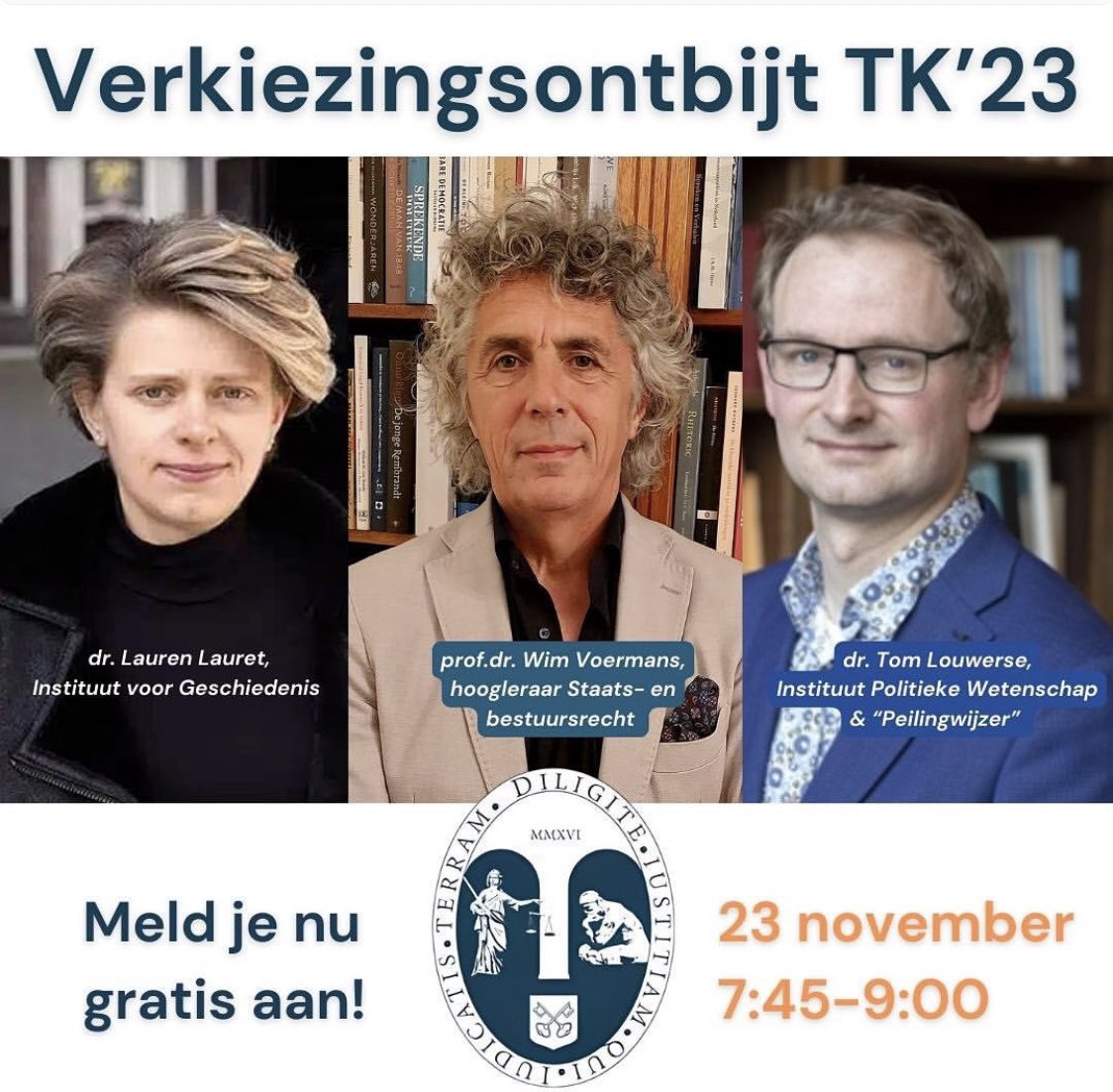 Bastiaan Rijpkema (@bastiaanrij) on Twitter photo Op weg naar <a href="/LeidenLaw/">Leiden Law School</a> <a href="/diqit/">Studievereniging DIQIT</a> verkiezingsontbijt! 🥐
Met <a href="/wimjmvoermans/">Wim Voermans</a>, Lauren Lauret en @tomlouwerse
medewerkers.universiteitleiden.nl/agenda/2023/11… Op weg naar <a href="/LeidenLaw/">Leiden Law School</a> <a href="/diqit/">Studievereniging DIQIT</a> verkiezingsontbijt! 🥐
Met <a href="/wimjmvoermans/">Wim Voermans</a>, Lauren Lauret en @tomlouwerse
medewerkers.universiteitleiden.nl/agenda/2023/11…