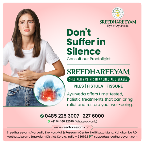 AyurvedicEye's tweet photo. Permanent solution for piles, fistula and fissure pains through Ayurveda. . !
Contact ☎ +91 9497718338 ☎️ +91 9497715998 https://t.co/leemMO2my2
.
.
.
#Sreedhareeyam #SreedhareeyamEyeofAyurveda #fistula #piles #hemorroides #externalpiles #fissure https://t.co/8IgEGlsOkN