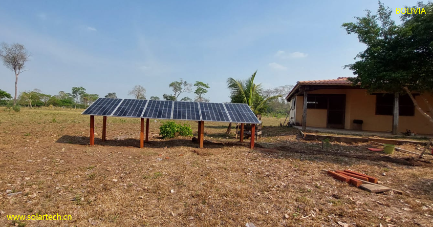 In October 2023, a family farm near Santa rosa de Roca, in Santa Cruz, Bolivia, chose to install a Solartech SPM-S Permanent Magnet Solar Water pumping System to solve its water supply problem for domestic use and livestock breeding. #solarpump #Bolivia #livestockbreeding #water