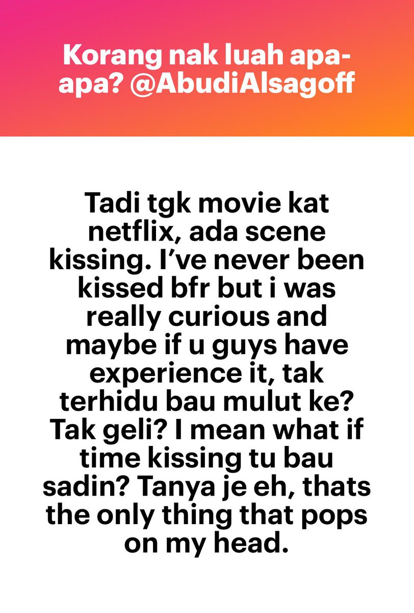 AbudiAlsagoff's tweet photo. Wehhhhh tolong jawab sat hahhahahahahahahahahha https://t.co/TnjqvbPo9N