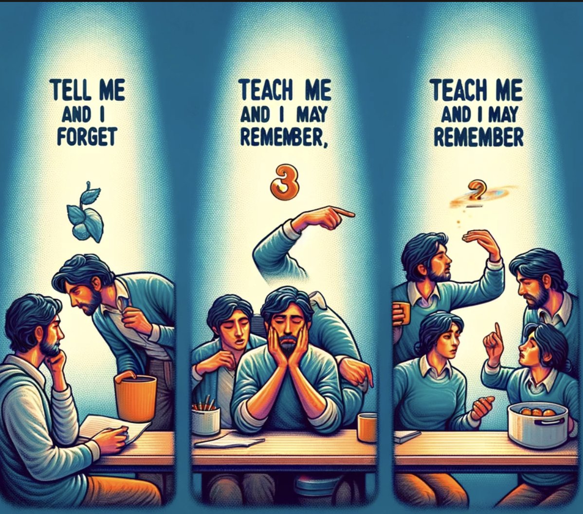 divyamittal_IAS's tweet photo. "Tell me and I forget, teach me and I may remember, involve me and I learn." -Benjamin Franklin https://t.co/Wjls90y4kD