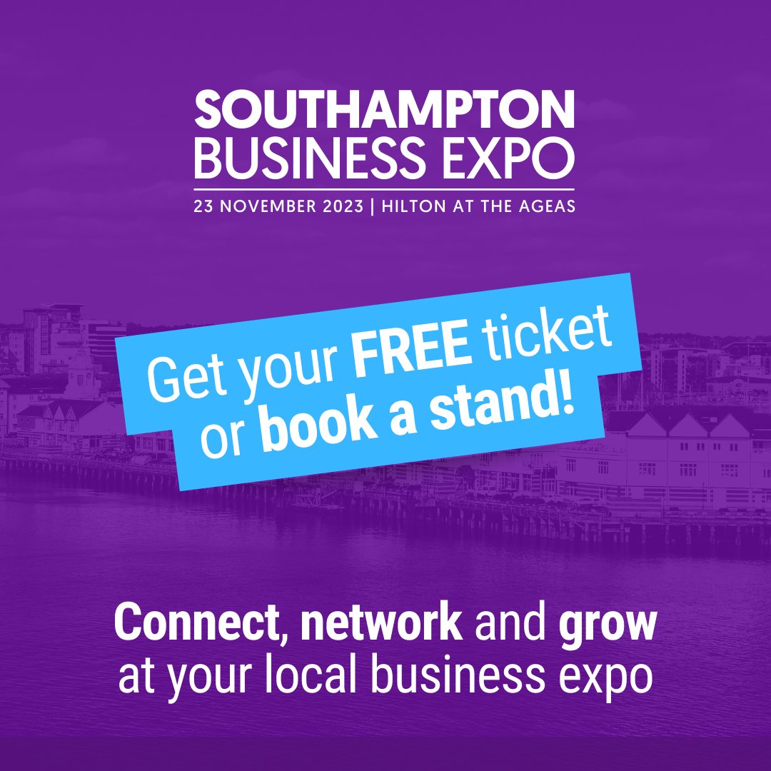 With the Southampton Business Expo fast approaching, there's no better time to book your stand! 📢 Request details here: b2bexpos.co.uk/event/southamp… #SouthamptonExpo #SouthamptonBusiness