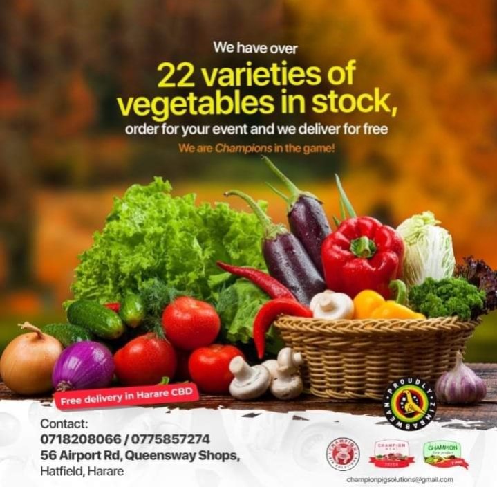 ChampionFarm's tweet photo. We are delivering fresh vegetables for your wedding this Deçember, make sure you pre-order for free delivery
0774821367/0718208066/0775857274 https://t.co/gZ0hYy5cpk