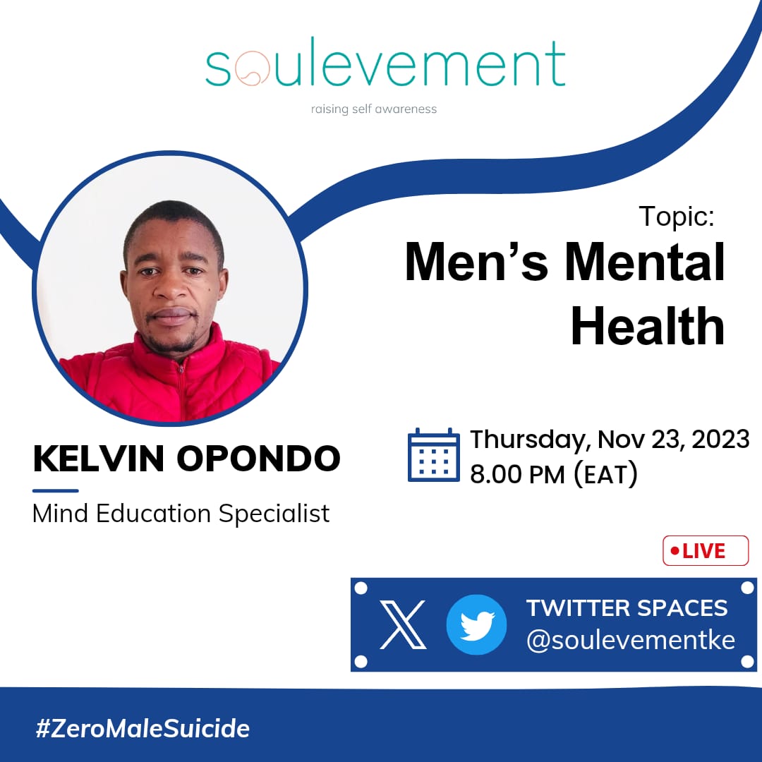 <a href="/Soulevement/">Melody Wight</a> has created a platform to engage more on #zeromalesuicide and have a #talkitout session on Men's Mental Health. Join us and share your insights 
<a href="/Kelvinotienoop2/">Kelvin otieno opondo</a>
<a href="/CISCOMILLER001/">Kiboye Francisco Miller</a>
<a href="/RelationshipOrg/">RELATIONSHIP HAVEN ORG.</a>
x.com/i/spaces/1nAKE…