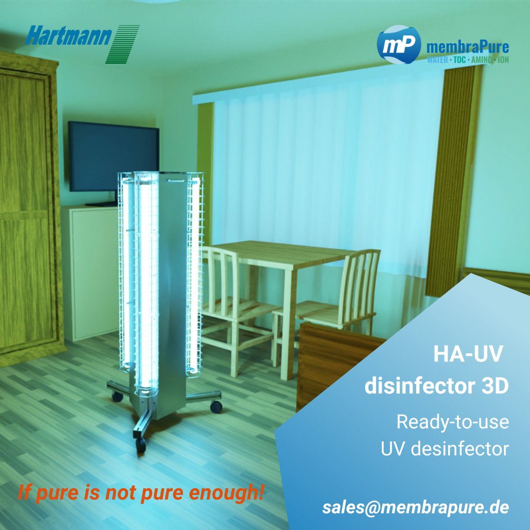 With the HA-UV room disinfector 3D you can disinfect your rooms easily and without effort. 
One application field is the disinfection of rooms in care homes and retirement homes.

#hartmannmedizintechnik #Surfacedisinfection  #hospital #clinic #surgeryroom #carehome #retirement